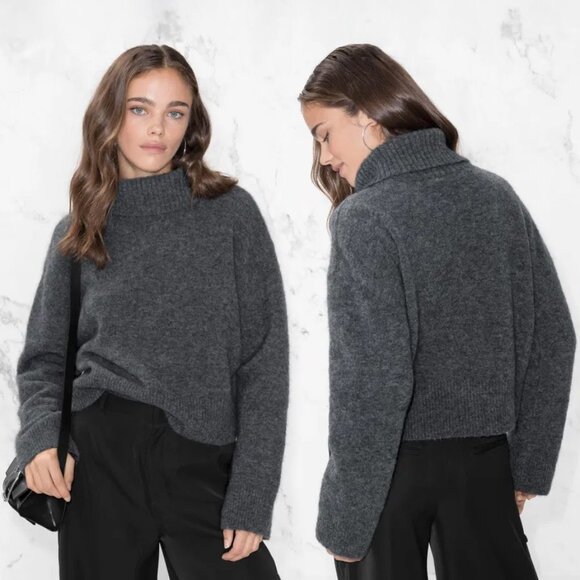 & Other Stories Wool/Mohair Blend Turtleneck Sweater - sz Medium - Picture 10 of 10